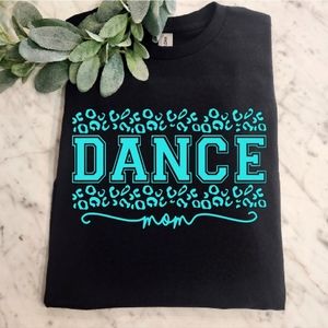 Dance mom shirt cheetah print cute popular trending blue